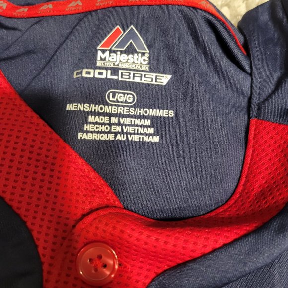 MAJESTIC MENS MINNESOTA TWINS COOLBASE JERSEY-SIZE LARGE - Picture 11 of 12